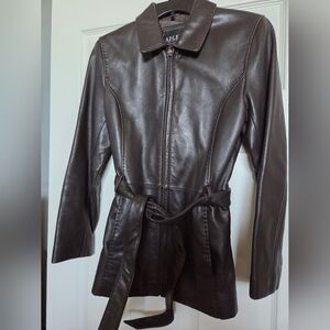 Adler Women's Dark Brown Leather Jacket